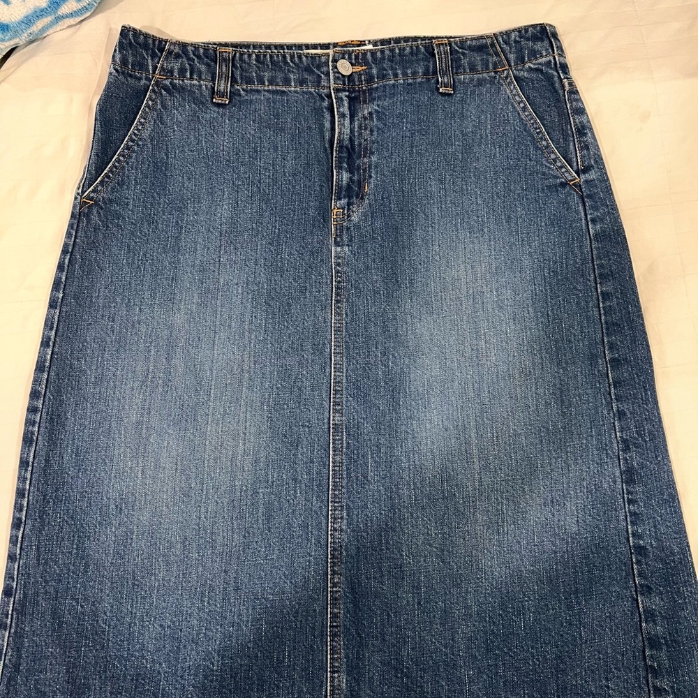 Classic Blue Denim Skirt